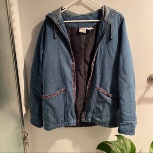 Zip Up Scandinavian/Flower Style Jacket